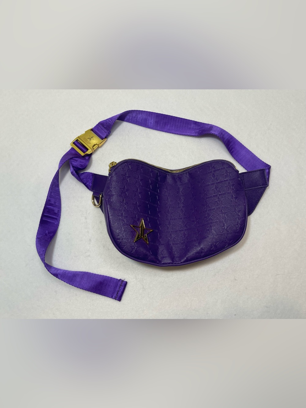 Jeffree Star Purple Star Embossed Belt Bag Fanny Pack Crossbody - Picture 4 of 7